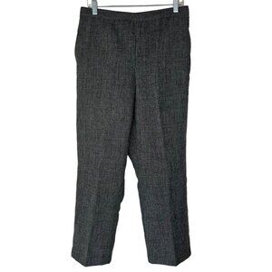 Alfred Dunner Pull On Pants Womens Size 8 Dark Gray Classic Fit